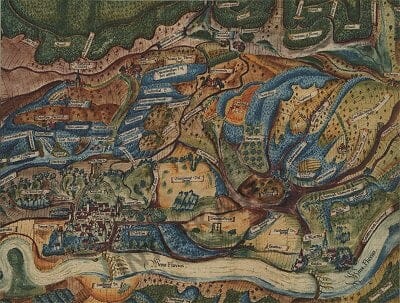 1635 - Abriss der Ganerbschaft Treffurt (Replica)