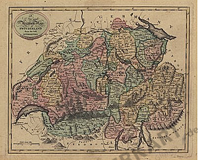 1801 - New and Accurate Map of Switzerland