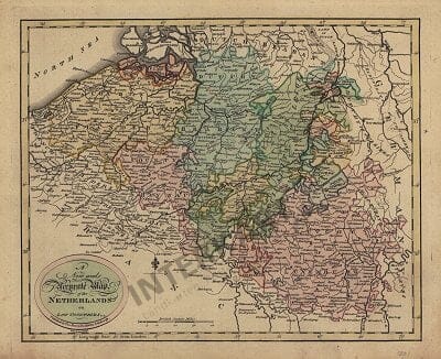1801 - New and Accurate Map of Netherlands
