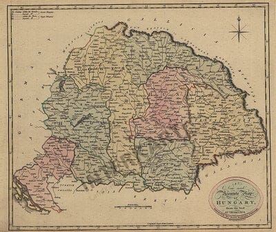 1801 - New and Accurate Map of Hungary