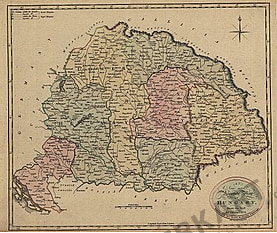 1801 - New and Accurate Map of Hungary