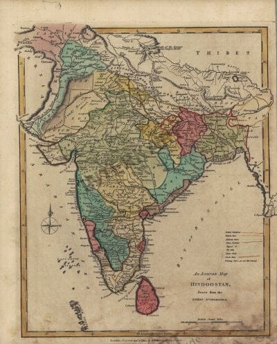 1800 - India (Replica) 26 x 32cm