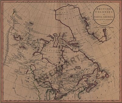 1801 - Britische Kolonien in Nord Amerika