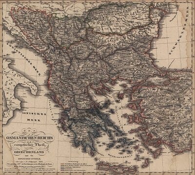 1845 - des Osmanischen Reichs europäischer Theil Griechenland (Replica)