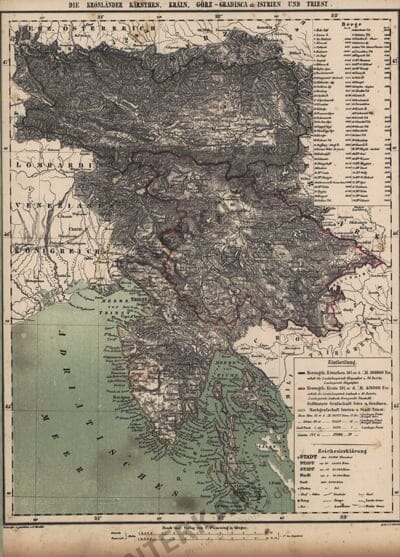 Die Kronländer Kärnthen, Krain, Görz-Gradisch, Istrien und Tries (Replica)