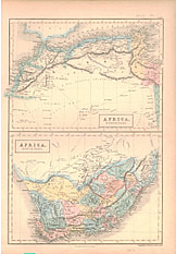 1854 - Nord und Süd Afrika