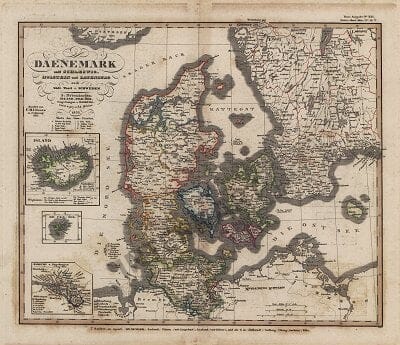 1833 - Daenmark mit Schleswig Holstein und Lauenburg (Replica)