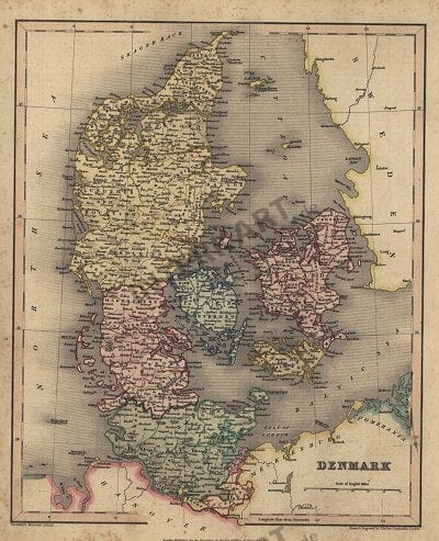 1839 - Denmark (Replica) 26 x 33cm