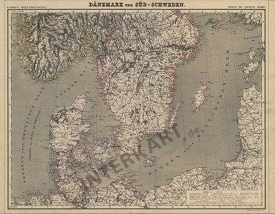 1856 - Dänemark und Süd-Schweden