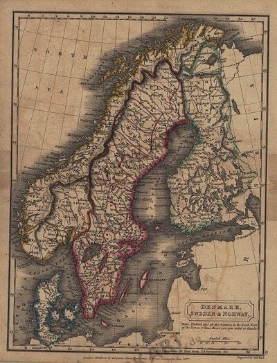 1822 - Denmark Sweden & Norway