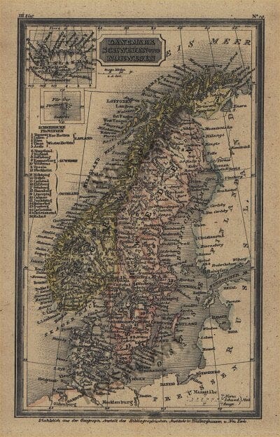 1822 - Dänemark, Schweden und Norwegen