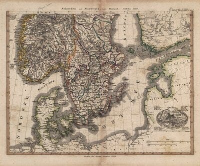 1824 - Schweden und Norwegen auch Daenemark