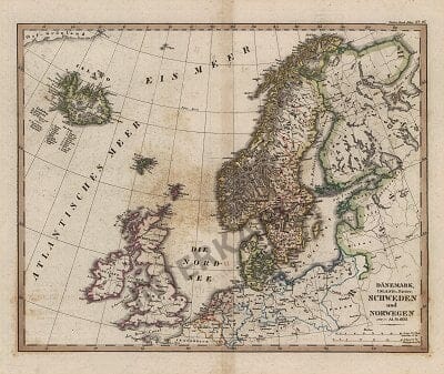 1822 - Dänemark, Island u Föröer, Schweden und Norwegen (Replica)