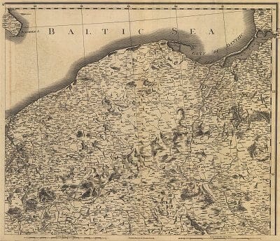 1800 - Silesia and Pomerania 87 x 64cm