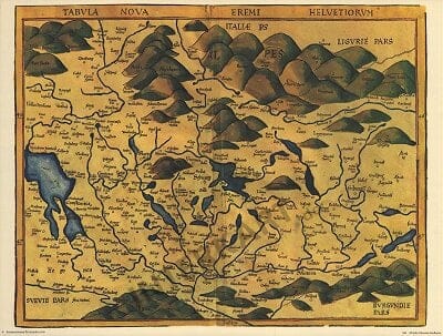 1520 - Tabvla Nova Eremi Helvetiorum (Replica)