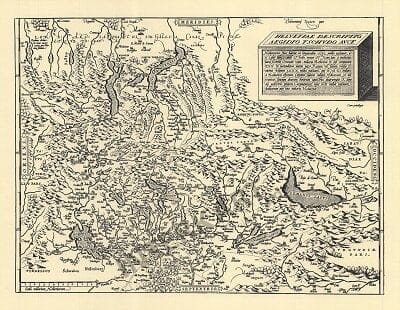 Switzerland 58 x 44cm