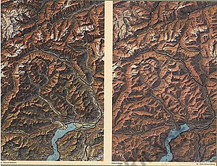 Schweizer Bergkarte