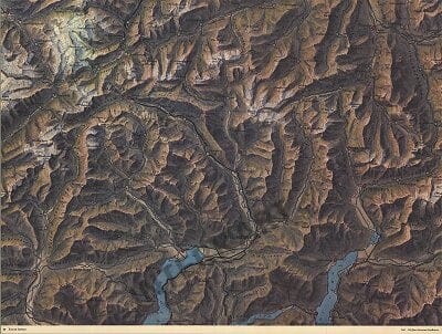 Schweizer Bergkarte (Replica)