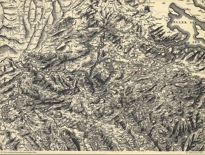 Switzerland 58 x 44cm