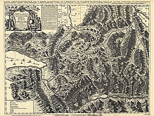 Carte Chorographique de la Partie Occidentale de l`Oberland (Replikat)