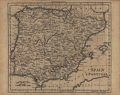 1795 - Spanien und Portugal 26 x 21cm