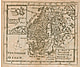 1744 - Schweden, Dänemark und Norwegen (Replikat) 15 x 15cm
