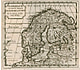 1722 - Schweden, Dänemark, Norwegen und Finnland 19 x 16cm (Replikat)
