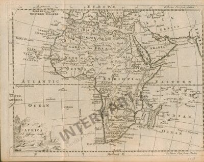 1757 - Africa (Replica) 25 x 20cm