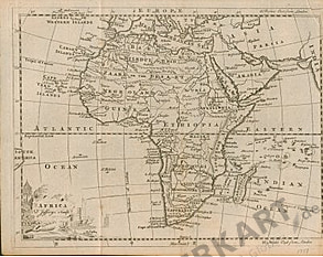 1757 - Afrika (Replikat) 25 x 20cm