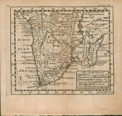 1744 - Southern Africa 16 x 15cm