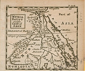1744 - Ägypten und das Rote Meer 9 x 7cm
