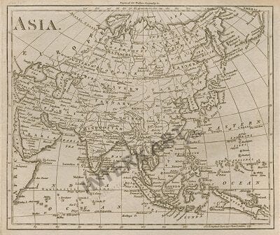 1797 - Asien (Replikat) 27 x 21cm