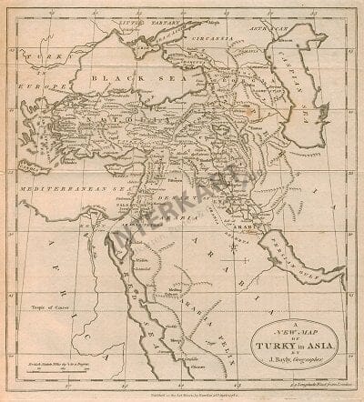 1782 - Turkey in Asia 26 x 33cm