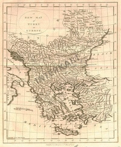 1784 - Turkey and East Europe 26 x 33cm