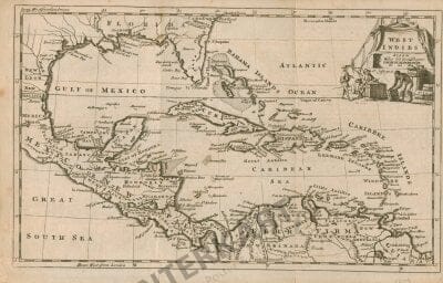 1754 - West Indies 37 x 33cm