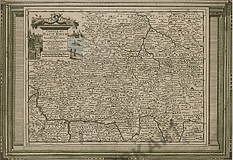 1729 - Deutschland, Rheinland (Replikat) 41 x 28cm