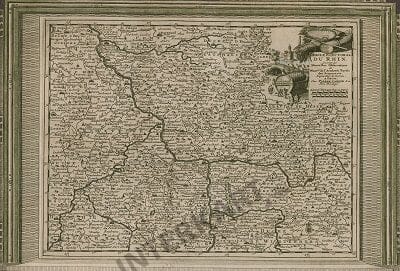 1729 - Germany, Rheinland, Hessen (Replica) 41x 28cm
