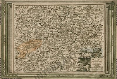 1729 - Germany, Hessen (Replica) 41 x 27cm