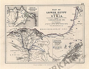 1852 - Map of lower Egypt and Part of Syria