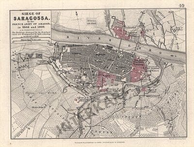 1852 - Siege of Saragossa by the French Army