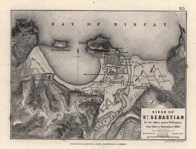 1813 - Siege of St. Sebastian 28 x 22cm
