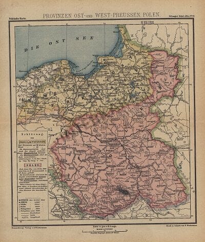 1883 - Provinzen Ost- und West-Preussen. Polen