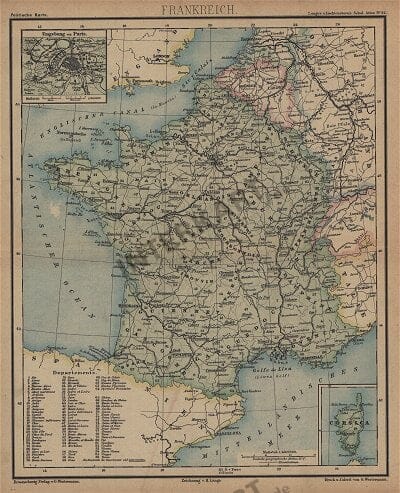 1883 - France 33 x 29cm