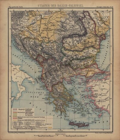 1883 - Staaten der Balkan-Halbinsel