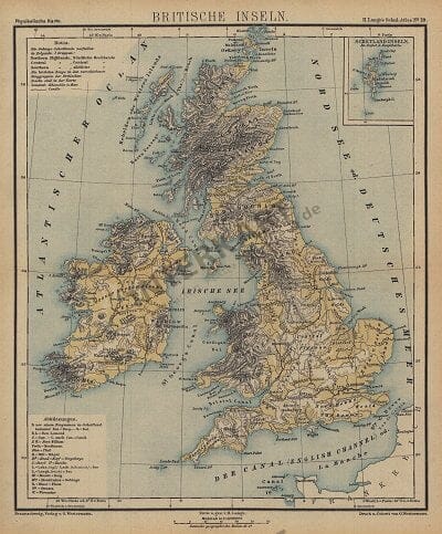 1883 - British Isles 33 x 29cm