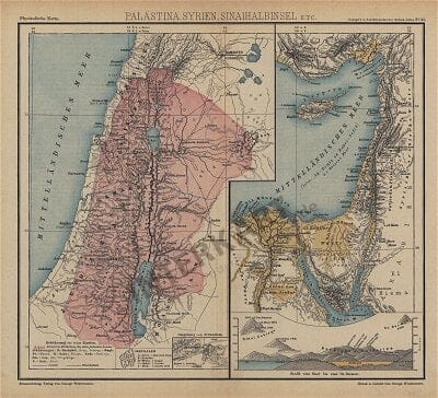 1883 - Palästina, Syrien, Sinaihalbinsel