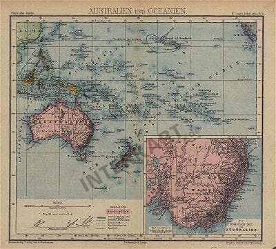 1883 - Australien und Oceanien
