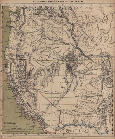 1859 - Western States of the USA
