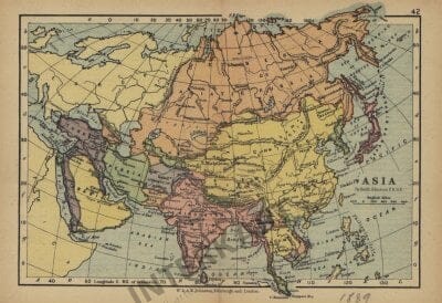 1889 - Asia VI 18 x 13cm