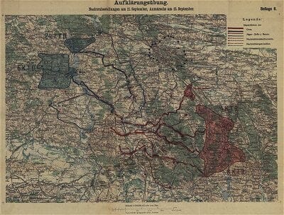 Anordnung für die Aufklärung am 2. und 3. September